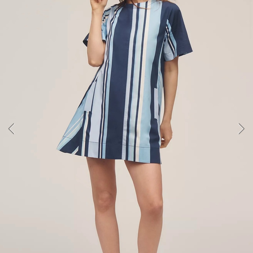 Maeve Striped Blue Dress